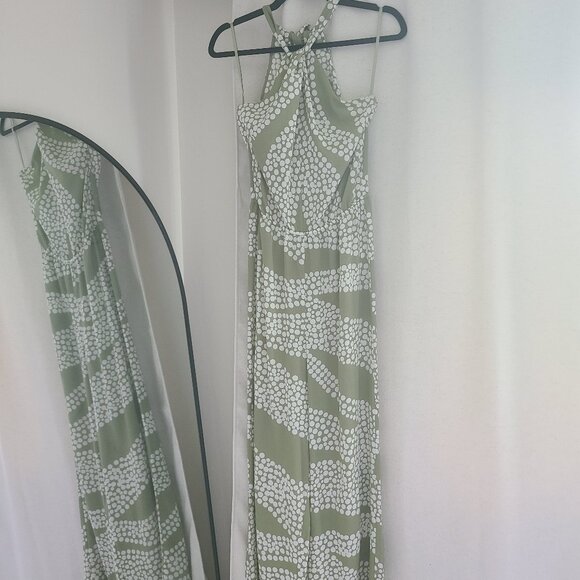 RW&Co Jumpsuit suit XS, green and white - Picture 1 of 5